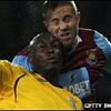 West Ham 0 v 0 West Brom&nbsp;:&nbsp;Marc-Antoine Fortune is challenged by West Ham United's Matthew Upson