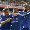 Arsenal 1 v 4 Chelsea&nbsp;:&nbsp;Arsenal's afternoon goes from bad to worse as Ashley Cole's cross from the left is diverted into his own net by Kolo Toure in the 49th minute