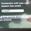 Playing FIFA Online - And Another Player Quits&nbsp;:&nbsp;Cant believe what I have sat and watched in the last 2 days since I have been home on my holidays. My lad has been playing FIFA 10 online continuously and in 9/10 matches which he is winning comfortably the opponent disconnects.