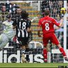 Newcastle 1 v 5 Liverpool&nbsp;:&nbsp;Steven Gerrard opens the scoring in the 31st minute when his shot beats Shay Given and goes in off the post
