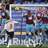 Bolton 2 v 1 West Ham&nbsp;:&nbsp;Bolton 2-1 West Ham: Jack Collison concedes a needless free-kick with which Matt Taylor whips the Trotters in to an early lead