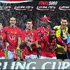 Carling Cup - Man Utd win 4 v 1 on penalties&nbsp;:&nbsp;Manchester United completed phase two of their bid to secure an historic haul of five major trophies in a season as they beat Spurs on penalties in the Carling Cup final.