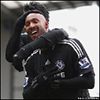 Blackburn 0 v 2 Chelsea&nbsp;:&nbsp;Chelsea's pressure is rewarded as Alex's effort deflects off Nicolas Anelka and trickles over the line after wrong-footing Paul Robinson