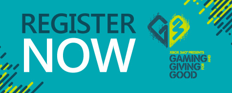 Don't miss your chance to participate in the upcoming Gaming and Giving for Good (G3) Xbox LIVE charity event on August 18, 2012 to benefit Extra Life, a Children’s Miracle Network Hospitals fundraiser.