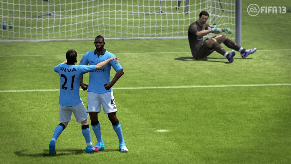 It's in the game! The Balotelli 'Hulk' celebration in FIFA 13.
