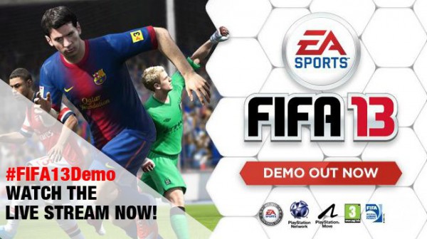 Watch the FIFA 13 Demo live stream