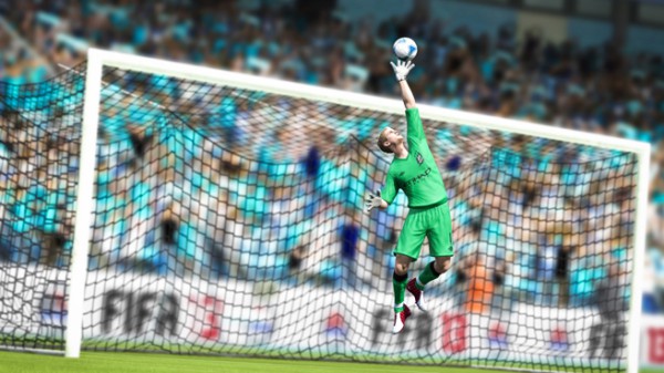 Manchester City's Joe Hart tips the ball over the bar