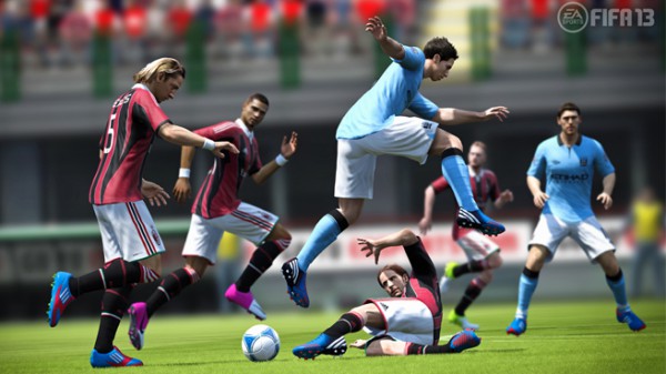 FIFA 13 | Man City v AC Milan Nasri hurdles an AC Milan challenge
