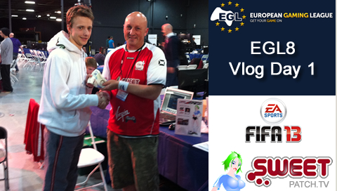 Check out our Vlog from day 1 at EGL8 where we ran the FIFA 13 1v1 tournament for our partners at European Gaming League (EGL) taking place at Play Expo at Event City, Manchester.