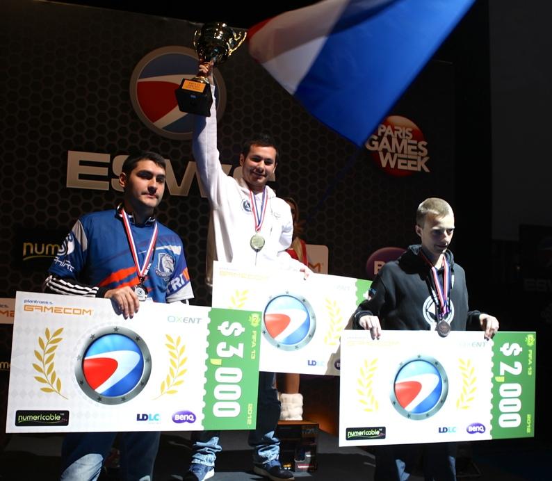 Bruce Grannec from France is this year's Electronic Sports World Cup FIFA 13 Champion