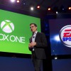 Andrew Wilson, Executive Vice President at EA Sports, unveils a new lineup of EA Sports game coming to Xbox One during Xbox reveal event, on Tuesday, May 21, 2013, in Redmond, Wash. (Photo by Stephen Brashear/Invision for Microsoft/AP Images)