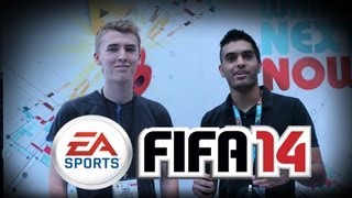 Check out Aman's FIFA 14 Interview at E3 featuring the main man Marius Hjerseth. Questions about Xbox One / PS4 FIFA14 info aswell as what his favorite features are!?!?