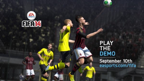 The FIFA 14 demo will be released worldwide on September 10 and 11 on Xbox 360, PlayStation®3 and PC.