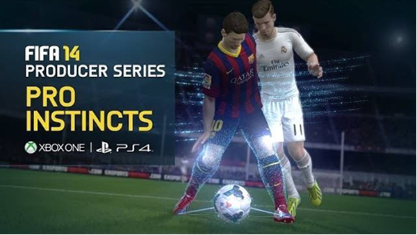 FIFA 14 - Xbox One, PS4 gameplay showing the Pro Instincts feature