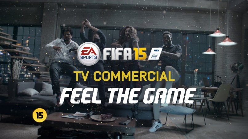 Feel The Game in the official FIFA 15 TV commercial.