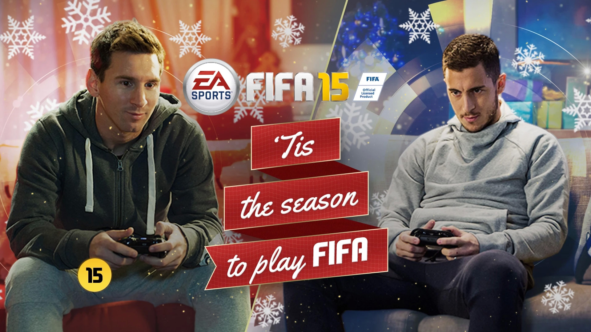 ‘Tis the season to play FIFA! Watch the FIFA 15 Christmas Commercial with Messi vs Hazard.